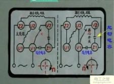 倒顺开关控制电机正反转，单相电机正反转倒顺开关接线图